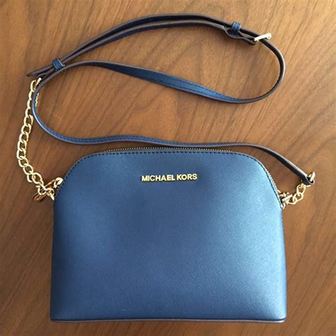 michael kors cindy large saffiano leather crossbody navy|michael kors saffiano leather.